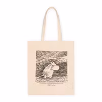 Nordic Buddies Moomintroll Snowstorm Tote Bag, White