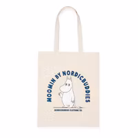 Nordic Buddies Moomintroll's Greeting Tote Bag, Beige