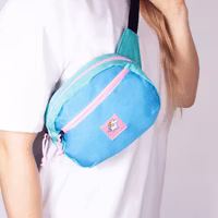 Nordic Buddies Moomintroll Retro Waist Bag, Blue & Lilac