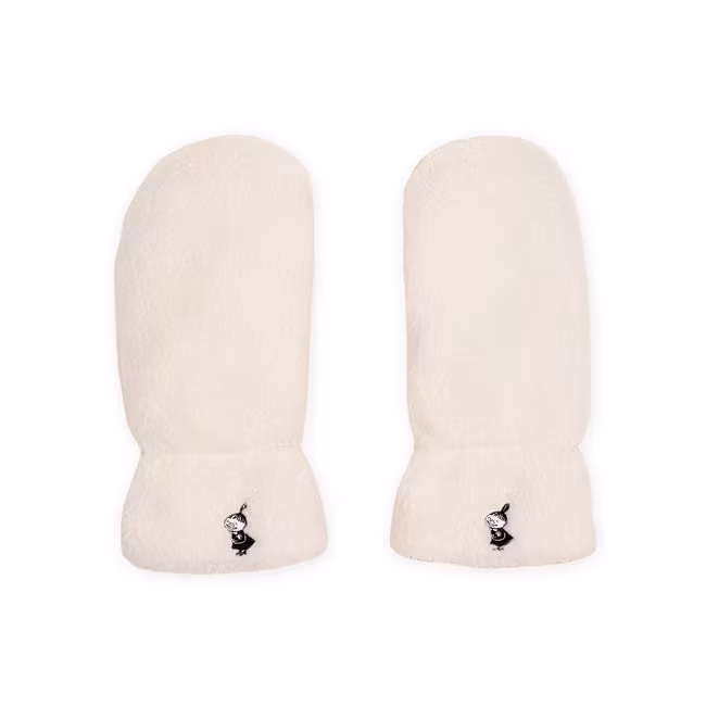 Nordic Buddies Little My Fluffy Fäustlinge, Weiß & Babyrosa