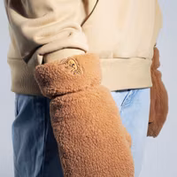 Nordic Buddies Sniff Fluffy Mittens, Brown