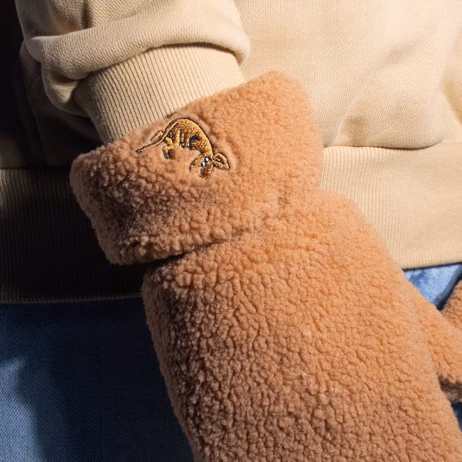 Nordic Buddies Sniff Fluffy Mittens, Brown