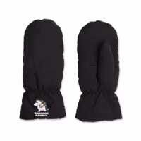 Nordic Buddies Moomintroll Puffer Mittens, Black