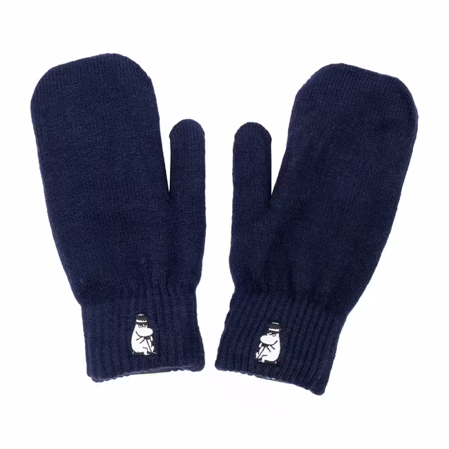 Nordic Buddies Moominpappa Mittens, Navy Blue