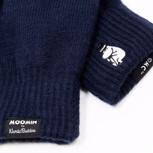 Nordic Buddies Moominpappa Mittens, Navy Blue