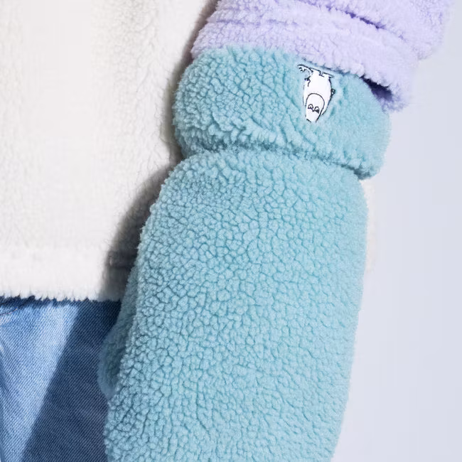 Nordic Buddies Moomintroll Fluffy Mittens, Green & Lilafc