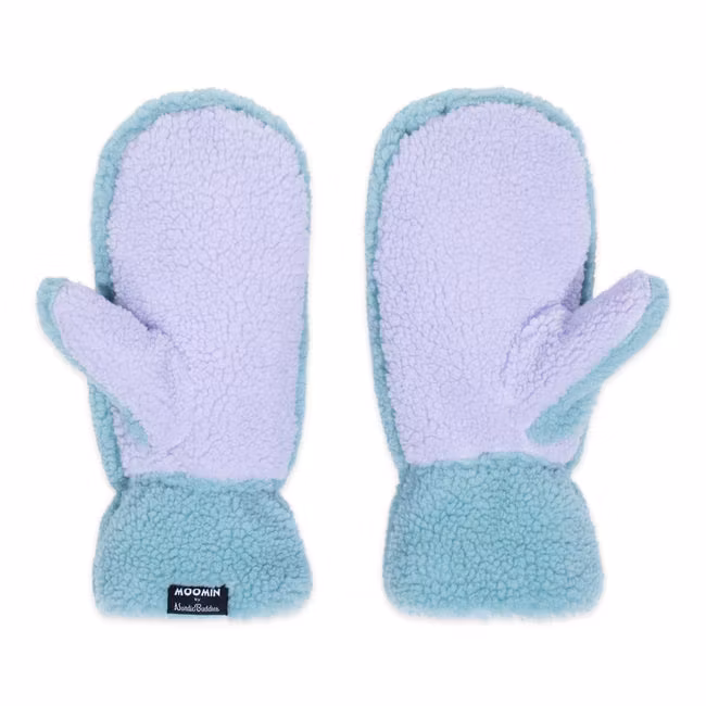 Nordic Buddies Moomintroll Fluffy Mittens, Green & Lilafc