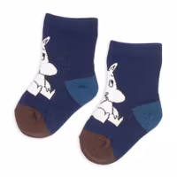 Nordic Buddies Moomintroll Baby Socks, Navy Blue
