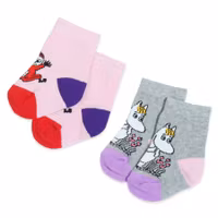 Nordic Buddies Snorkmaiden and Little My Baby Socks, Double Pack