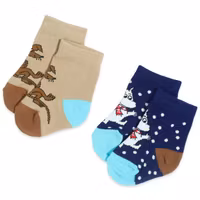 Nordic Buddies Moomintroll and Sniff Baby Socks, Double Pack