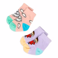 Nordic Buddies Snorkmaiden and Little My Baby Socks, Double Pack