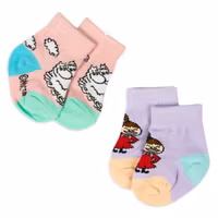Nordic Buddies Snorkmaiden and Little My Baby Socks, Double Pack