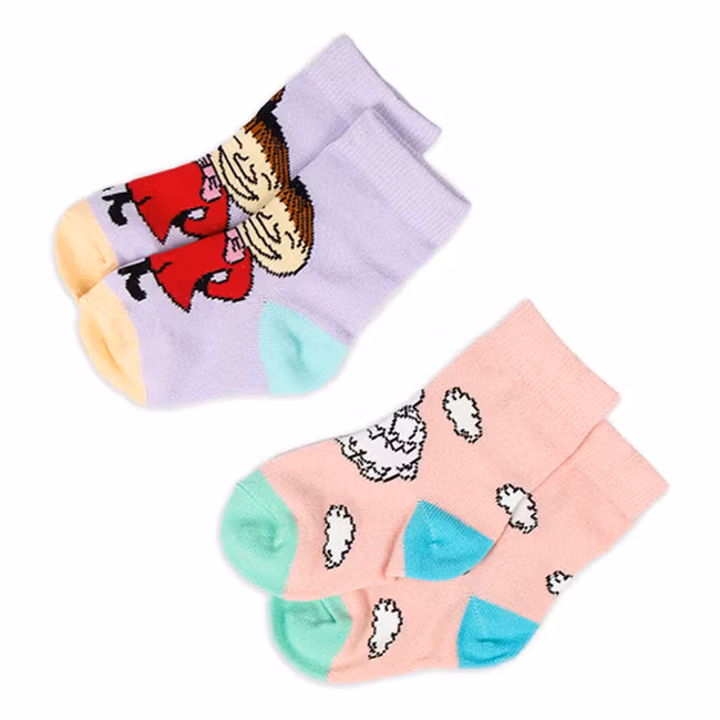 Skarpetki Nordic Buddies Snorkmaiden i Little My Baby, podwójne opakowanie