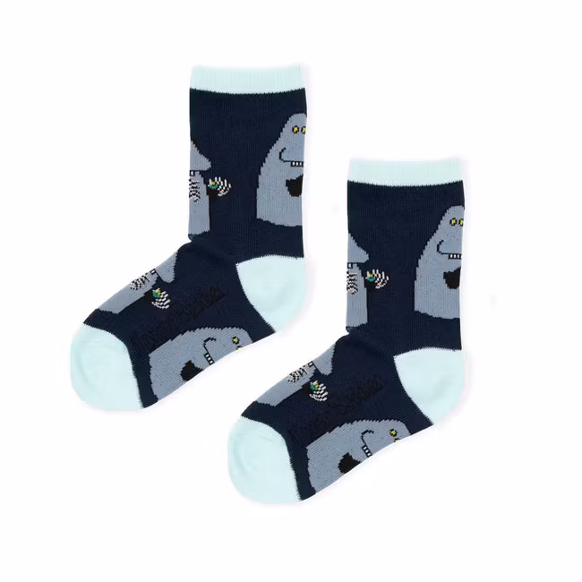Nordic Buddies Groke & Moomintroll Kids Socks, Double Pack