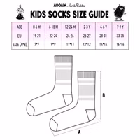 Nordic Buddies Snorkmaiden and Little My Kids Socks, Double Pack