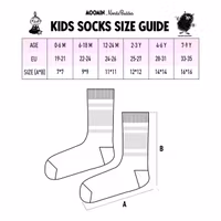 Nordic Buddies Moomintroll And Stinky Kids Socks, Double Pack