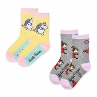 Nordic Buddies Moomintroll And Little My Kids Socks, Double Pack