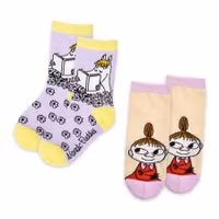 Nordic Buddies Snorkmaiden And Little My Kids Socks, Double Pack