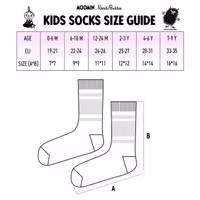 Nordic Buddies Moomintroll and Stinky Kids Socks, Double Pack