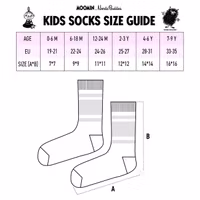 Nordic Buddies Snorkmaiden and Little My Kids Socks, Double Pack