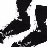 Nordic Buddies Moomintroll Grumpy Men's Socks, Black