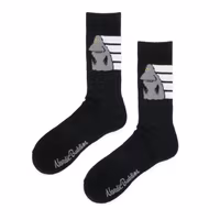 Nordic Buddies Groke Active Crew Men's Socks, Black