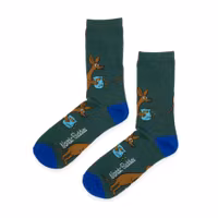 Nordic Buddies Sniff Business Men's Socks, Green