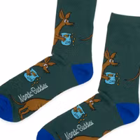 Nordic Buddies Sniff Business Men's Socks, Green