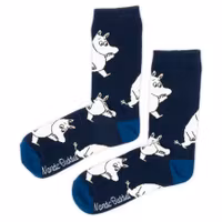 Nordic Buddies Moomintroll Wondering Men Socks, Navy