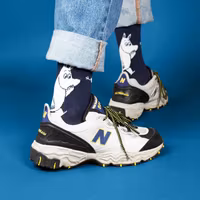 Nordic Buddies Moomintroll Wondering Men Socks, Navy