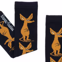 Nordic Buddies Sniff Happy Men Socks, Black