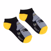 Nordic Buddies Moomintroll The Groke Men Ankle Socks, Black