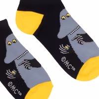 Nordic Buddies Moomintroll The Groke Men Ankle Socks, Black