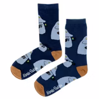 Nordic Buddies The Groke`s Evening Walk Men Socks, Navy and Brown