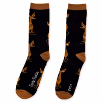 Nordic Buddies Sniff Wondering Men Socks, Black