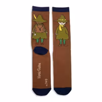 Nordic Buddies Snufkin Travelling Men Socks, Brown/Navy