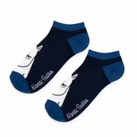 Nordic Buddies Moomintroll's Temper Men's Ankle Socks, Black/Blue