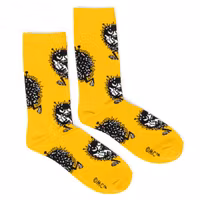 Nordic Buddies Stinky's Getaway Men Socks, Yellow
