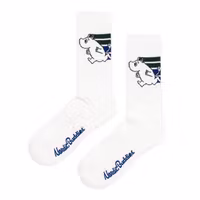 Nordic Buddies Moomintroll Active Crew Men's Socks, White/Green