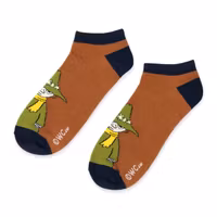 Nordic Buddies Snufkin Men Ankle Socks, Brown/Black