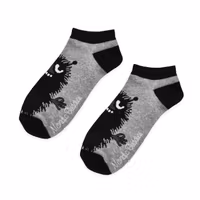 Nordic Buddies Stinky Men Ankle Socks, Grey/Black