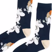 Nordic Buddies Moomintroll Adventure Men's Socks, Black