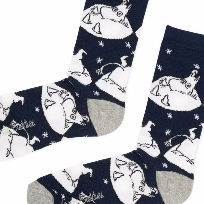 Chaussettes homme Nordic Buddies Moomin Snowdrift, bleues