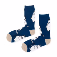 Nordic Buddies Moomintroll Grumpy Men Socks, Navy