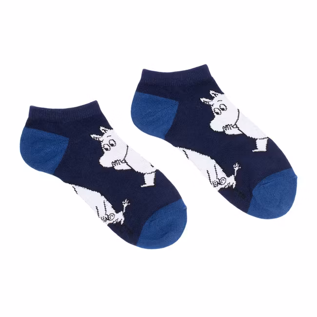 Nordic Buddies Moomintroll Wondering Men Ankle Socks, Navy