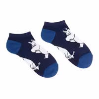 Nordic Buddies Moomintroll Wondering Men Ankle Socks, Navy