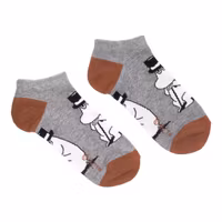 Nordic Buddies Moominpappa Wondering Men Ankle Socks, Grey