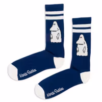 Nordic Buddies The Groke Men Socks Hockey Championship Edition, Blue/White