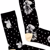 Nordic Buddies Exclusive Collection Moomintroll Winterland Men Socks, Black