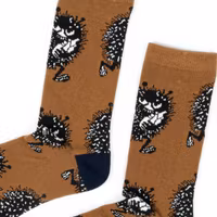 Nordic Buddies Stinky`s Getaway Men Socks, Brown/Navy